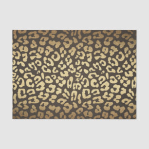 Leopard Cheetah Animal Skin print Gold Glam Chic Tissuepapier