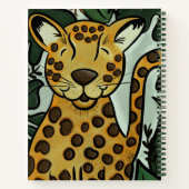 Leopard Cheetah Big Oerwoud Cat Art van Jess Notitieboek (Achterkant)