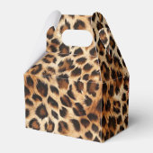 Leopard Cheetah Cherry Birthday Favor Box Bedankdoosjes (Achterkant)