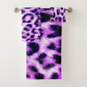Leopard Cheetah Imprimer Faux Fur rose
