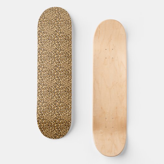 Leopard cheetah-patroon skateboard (Voorkant)