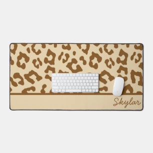 Leopard Cheetah Poster de animal Personnalisé Nom 