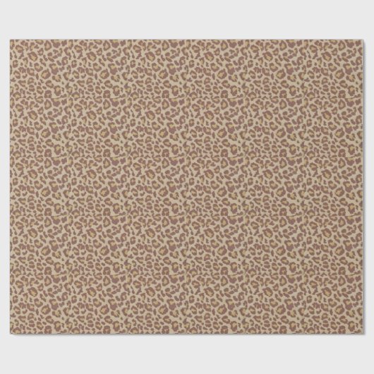 Leopard Cheetah Print Cadeaupapier (Vlak)