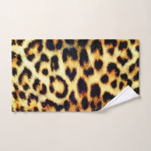 Leopard Cheetah Print Faux Fur (Serviette à main)