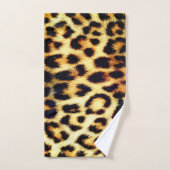 Leopard Cheetah Print Faux Fur Bad Handdoek (Handdoek)