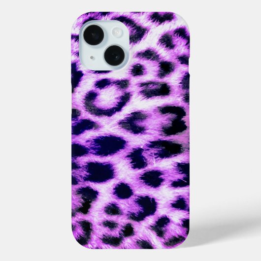 Leopard Cheetah Print Faux roze Case-Mate iPhone Case (Achterkant)