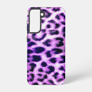 Leopard Cheetah Print Faux roze Samsung Galaxy Hoesje