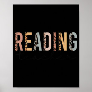 Leopard Cheetah Print Reading Teacher Fun Back To