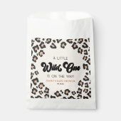 Leopard Cheetah Print Wild One Baby shower Bedankzakje (Voorkant)