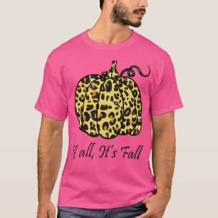 Leopard Cheetah Pumpkin Animal Herfst herfst Cute T-shirt