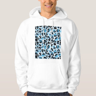 Leopard Cheetah Skin: Waterverf Tie Dye Hoodie