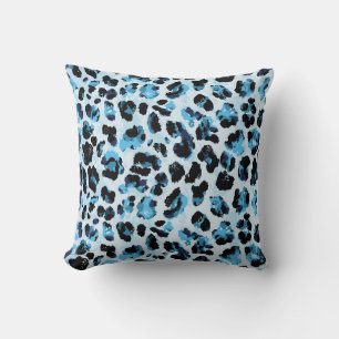 Leopard Cheetah Skin: Waterverf Tie Dye Kussen