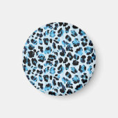 Leopard Cheetah Skin: Waterverf Tie Dye Magneet (Voorkant)