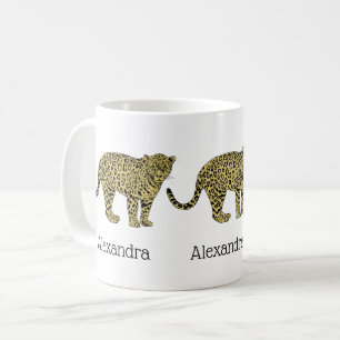  leopard Cheetah Spotted Cat Drawing Koffiemok