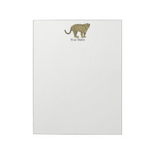  leopard Cheetah Spotted Cat Drawing Notitieblok