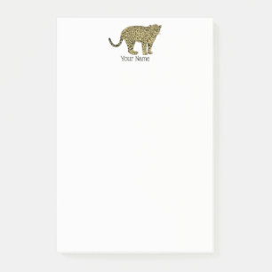  leopard Cheetah Spotted Cat Drawing Post-it® Notes