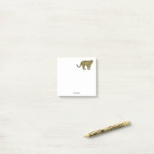  leopard Cheetah Spotted Cat Drawing Post-it® Notes (Op bureau)