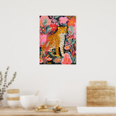 Leopard Cheetah Stay Wild kind's Room poster (Keuken)