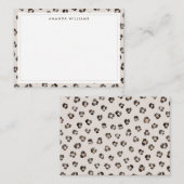 Leopard Cheetah Wild Animal Skin Pattern Notitiekaartje (Voorkant / Achterkant)