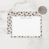 Leopard Cheetah Wild Animal Skin Pattern Notitiekaartje (Voorkant / Achterkant in situ)