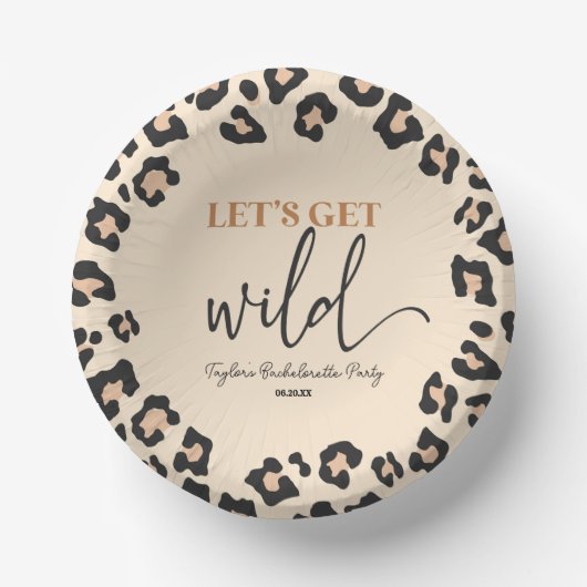 Leopard Cheetah Wild Bachelorette Weekend Party Papieren Kommen (Voorkant)