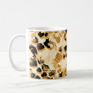 Leopard Chic:  patroonelegantie. Koffiemok