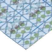 Leopard Chinoiserie Blue Ginger Jar Topiary Tafelkleed (Gekanteld)