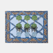Leopard Chinoiserie Ginger Jar jars Doormat Rug Deurmat (Voorkant)