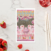 Leopard Chinoiserie Ginger Jar potjes papier Servet (Insitu)