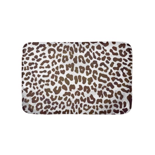 Leopard Chocolade Print Badmat (Voorkant)