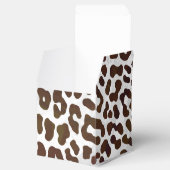 Leopard Chocolade Print Bedankdoosjes (Geopend)