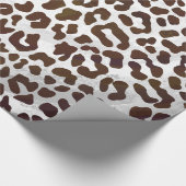 Leopard Chocolade Print Cadeaupapier (Hoek)