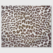 Leopard Chocolade Print Cadeaupapier (Vlak)