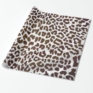Leopard Chocolade Print Cadeaupapier
