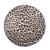 Leopard Chocolade Print Dartbord (Voorkant)