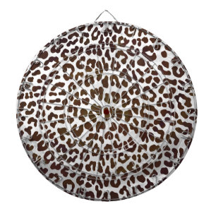 Leopard Chocolade Print Dartbord