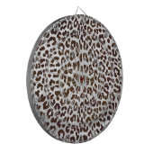 Leopard Chocolade Print Dartbord (Voorkant Links)