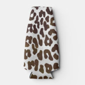 Leopard Chocolade Print Flesjeskoeler (Voorkant)