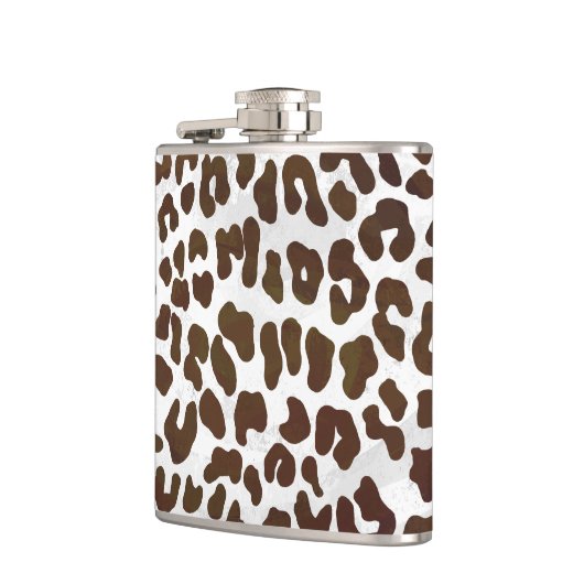 Leopard Chocolade Print Heupfles (Links)