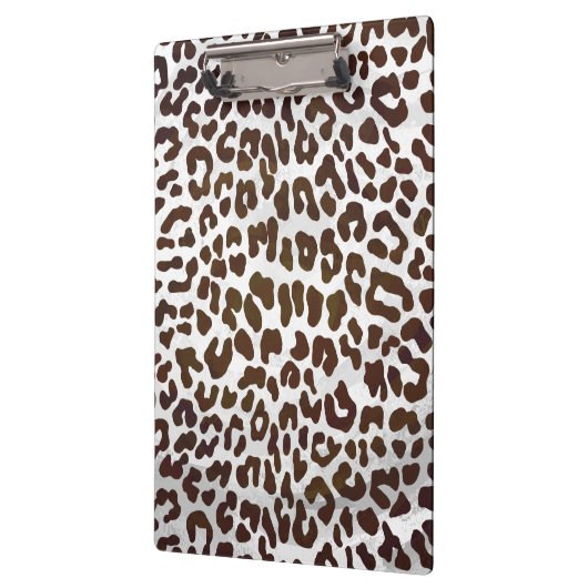 Leopard Chocolade Print Klembord (Links)