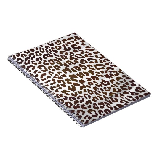 Leopard Chocolade Print Notitieboek (Rechterzijde)