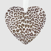 Leopard Chocolade Print Ornament (achterkant)