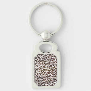 Leopard Chocolade Print Sleutelhanger