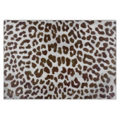 Leopard Chocolade Print Snijplank (Voorkant)