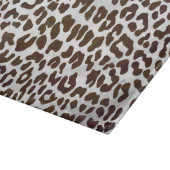 Leopard Chocolade Print Snijplank (Hoek)