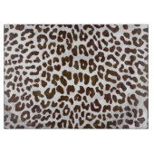 Leopard Chocolade Print Snijplank (Voorkant)