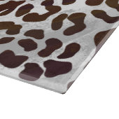 Leopard Chocolade Print Snijplank (Hoek)