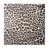 Leopard Chocolade Print Tegeltje (Voorkant)