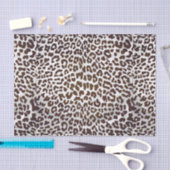Leopard Chocolade Print Tissuepapier (Craft)