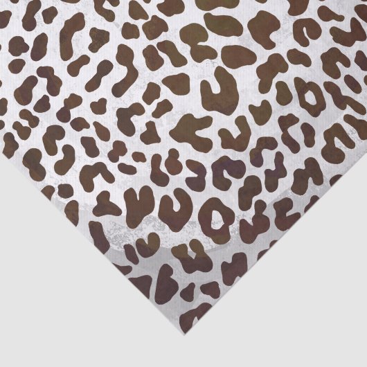 Leopard Chocolade Print Tissuepapier (Detail)